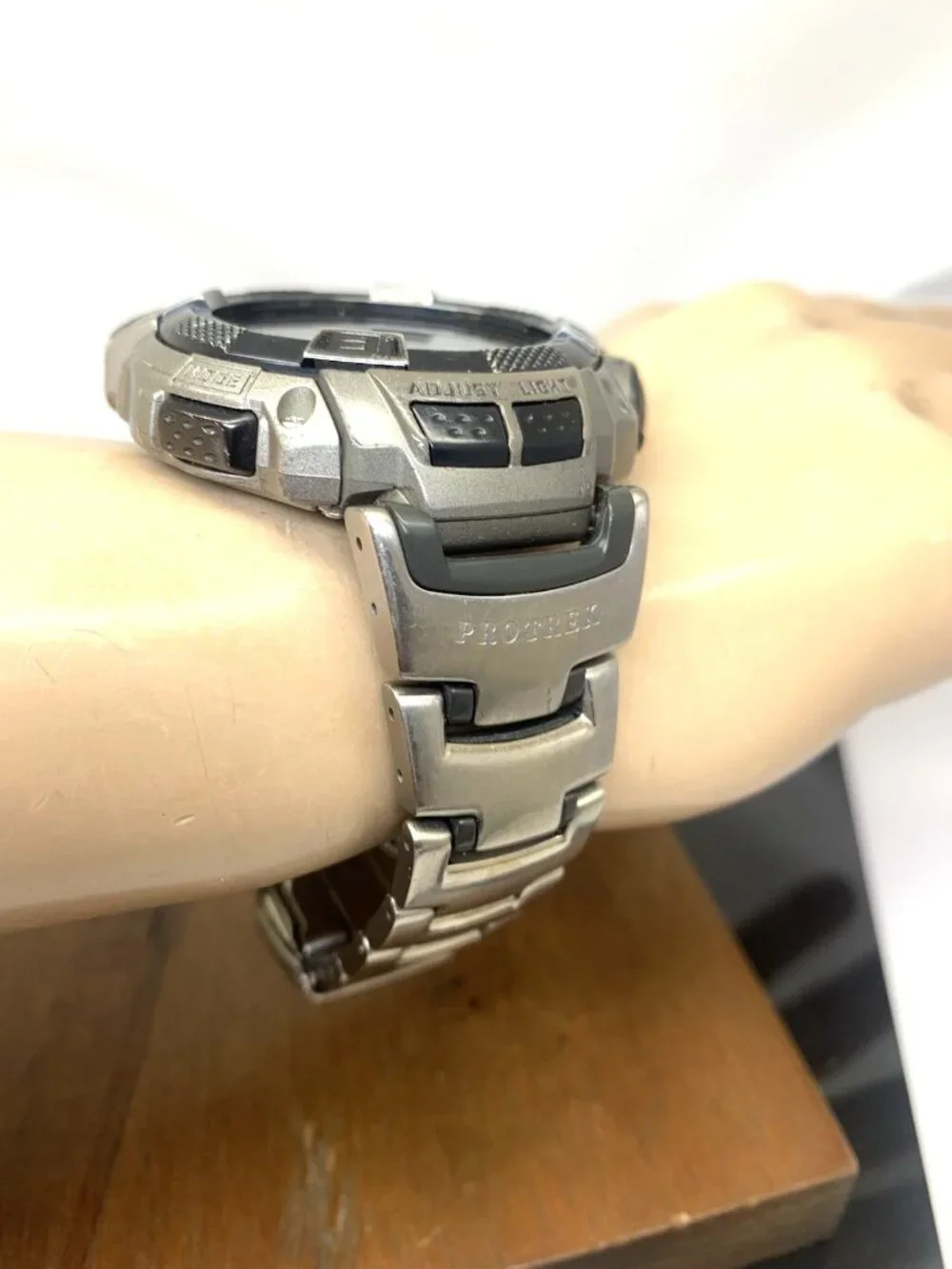 Casio Pro Trek Men's Watch PRG130T Solar Triple Sensor Digital Titanium 3135